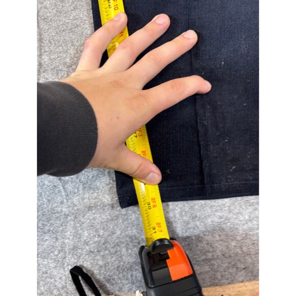 VINTAGE Sears Roebucks Corduroy Pants Mens 38x31 Black Perma Prest USA 70s 80s - Picture 4 of 7